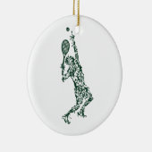 Tennis T Shirt - Player Positioneert aftakel in Keramisch Ornament (Rechts)