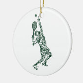 Tennis T Shirt - Player Positioneert aftakel in Keramisch Ornament (Links)