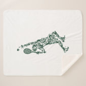 Tennis T Shirt - Player Positioneert aftakel in Sherpa Deken (Voorkant (horizontaal))