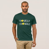 Tennis t-shirt voor dubbele spelers | Teamuitrusti (Voorkant volledig)