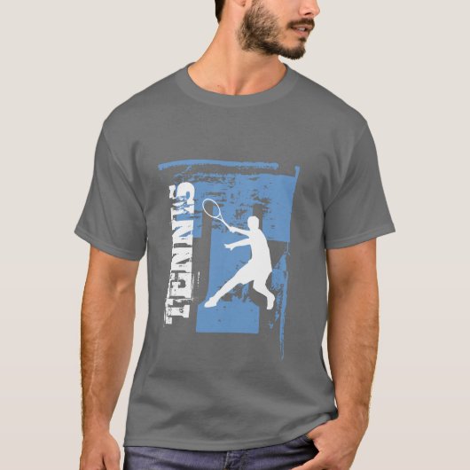 tennis t shirt voor mannen en jongens (Voorkant)