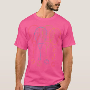 Tennis T Shirt Vrouwen Mannen Kinder Rackets Koele