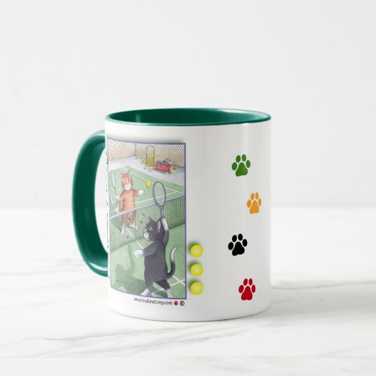 Tennis Tabby Cats Bud & Tony Mok (Voorkant links)