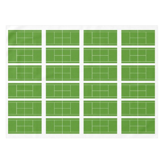 Tennis Tablecloth Tafelkleed (Voorkant (Horizontaal))