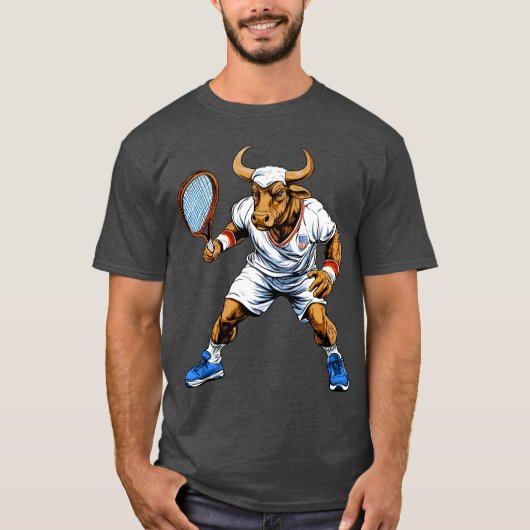 Tennis Taurus - Tennisspeler T-shirt (Voorkant)