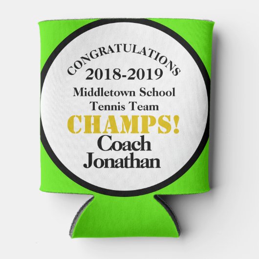 Tennis Team Coach Groen Kan Koeler (Voorkant)