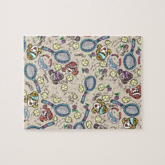 Tennis Team Gals Legpuzzel (Horizontaal)