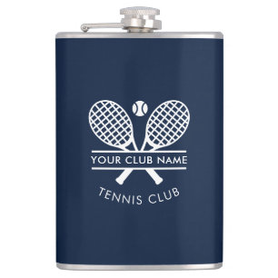 Tennis Team Naam Country Club Navy Blauwe Heupfles