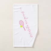 Tennis Team Name Roze Gepersonaliseerd Handdoek (Handdoek)