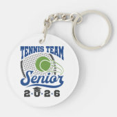 Tennis Team Senior Class of 2026 Sleutelhanger (Achterkant)