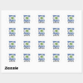 Tennis Team Senior Klasse van 2024 Ronde Sticker (Vel)