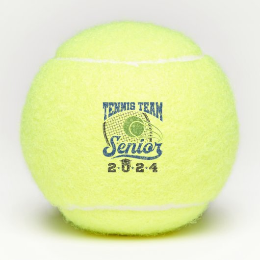 Tennis Team Senior Klasse van 2024 Tennisballen (Voorkant)