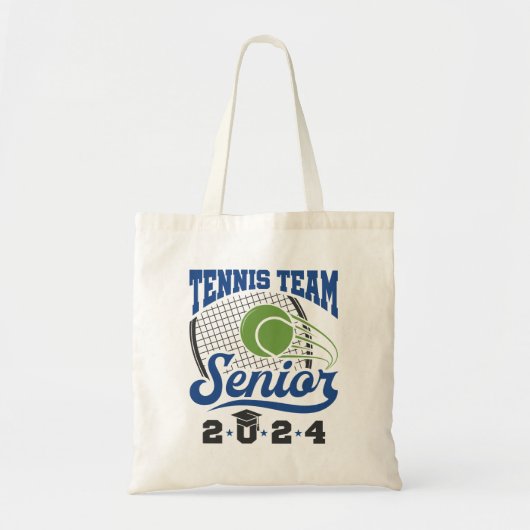 Tennis Team Senior Klasse van 2024 Tote Bag (Voorkant)