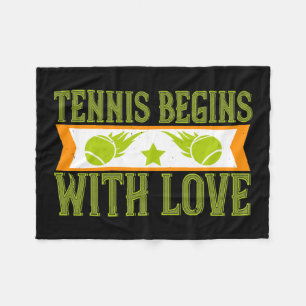 Tennis - Tennis Begint Met Liefde Fleece Deken