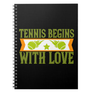 Tennis - Tennis Begint Met Liefde Notitieboek