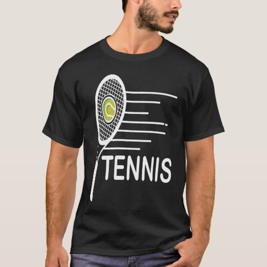 Tennis - Tennis Design liefhebbers T-shirt (Voorkant)