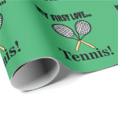 Tennis Tennis Player Cadeaupapier (Rol Hoek)