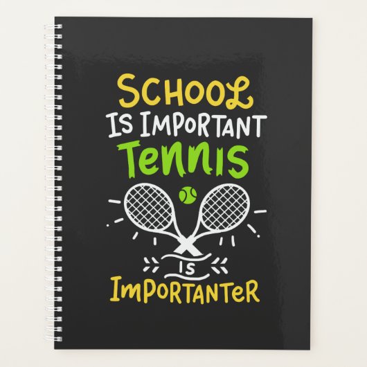 Tennis Tennis Player Gift Planner (Voorkant)
