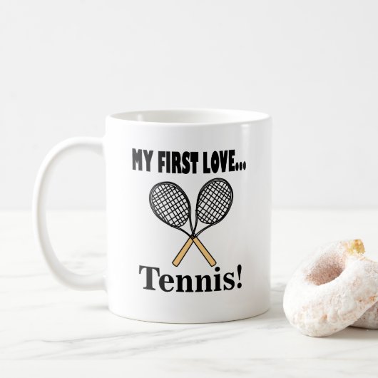 Tennis Tennis Player Koffiemok (Met donut)