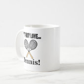 Tennis Tennis Player Koffiemok (Voorkant links)
