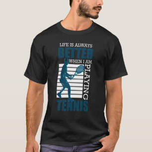 Tennis Tennis Racket Tennis Ball Tennis Court Tenn T-shirt