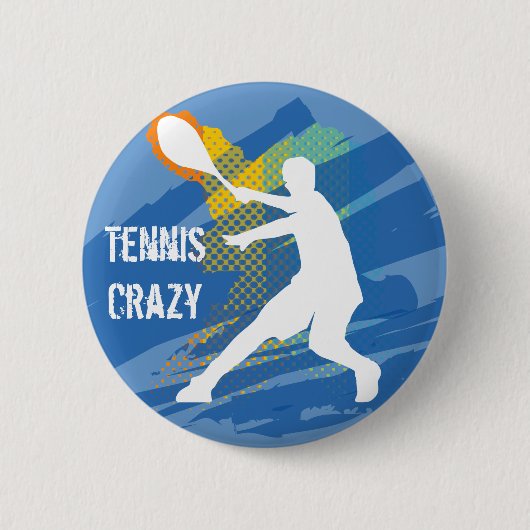Tennis Tennis Tennis Ronde Button 5,7 Cm (Voorkant)