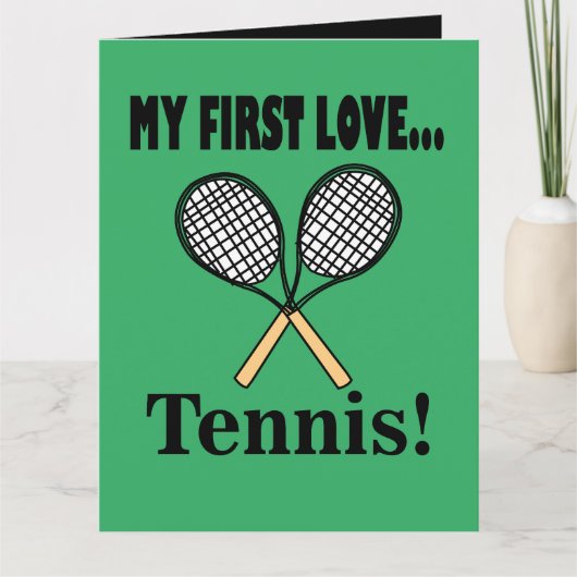 Tennis Tennisser Kaart (Voorkant)
