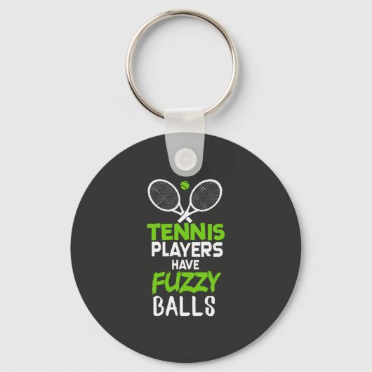 Tennis Tennisspeelster Cadeau Sleutelhanger (Voorkant)