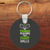 Tennis Tennisspeelster Cadeau Sleutelhanger (Voorkant)