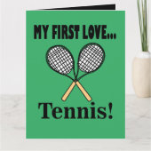 Tennis Tennisspeler Kaart (Voorkant)
