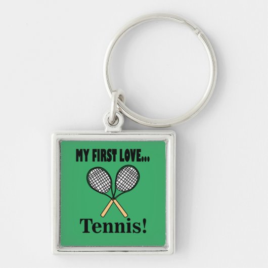 Tennis Tennisspeler Sleutelhanger (Voorkant)