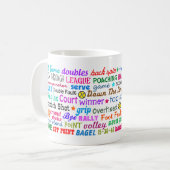 Tennis Terms Mok (Voorkant links)