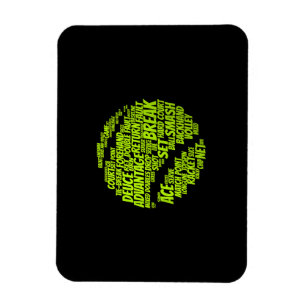 Tennis Terms Tennis Player Tennis Ball afspelen Magneet