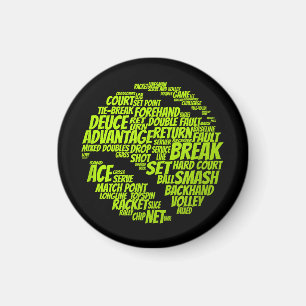 Tennis Terms Tennis Player Tennis Ball afspelen Magneet