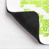 Tennis Terms Tennis Player Tennis Ball afspelen Muismat (Hoek)