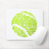 Tennis Terms Tennis Player Tennis Ball afspelen Muismat (Met muis)