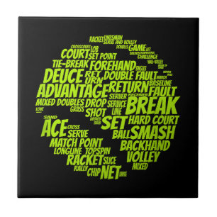 Tennis Terms Tennis Player Tennis Ball afspelen Tegeltje