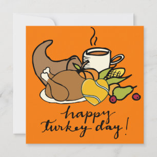 Tennis Thanksgiving thema Feestdagenkaart