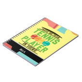 Tennis Thégifts voor Notitieboek van Tennis-liefhe (Linkerzijde)