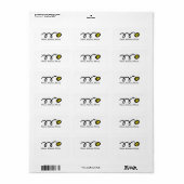 Tennis thema adresetiketten / stickers (Full Sheet)