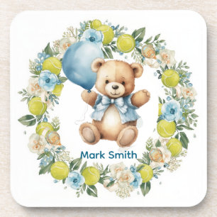 Tennis thema Baby shower voor Baby Boy Party Bier Onderzetter