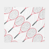 Tennis-thema Fleece Deken (Voorkant (Horizontaal))