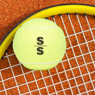 Tennis Thema Grote Krachtige Monogram Tennisballen