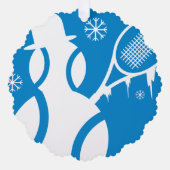 Tennis thema Kerst ornament kaart met envelop (Voorkant)