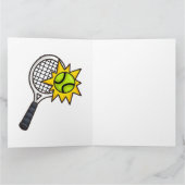 Tennis thema op abstracte achtergrond kaart (Binnen)