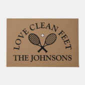 Tennis Thema Persoonlijke Deurmat (Voorkant)