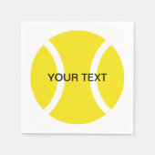 Tennis thema servetten voor thuis of club (Voorkant)