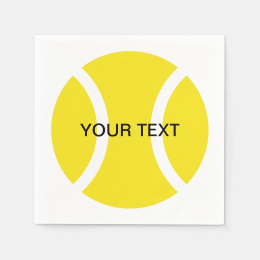 Tennis thema servetten voor thuis of club (Voorkant)