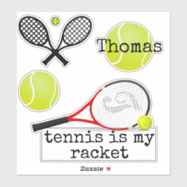 Tennis Thema Sport Set Sticker