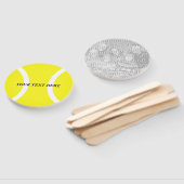 Tennis thema Verjaardag of bruiloft partij foto Handwaaier (Niet-gemonteerd)